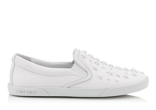 2016-17AW Jimmy Choo(ジミーチュウスーパーコピー)★ GROVE スリッポンスニーカー 白